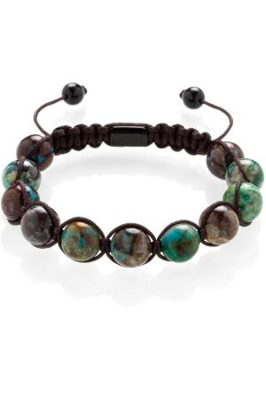 Chryzokol pletený náramek